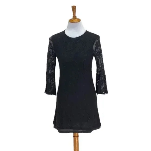 Wayf | Dresses | Wayf Lace Dress W34 Bell Sleeve Sz S | Poshmark